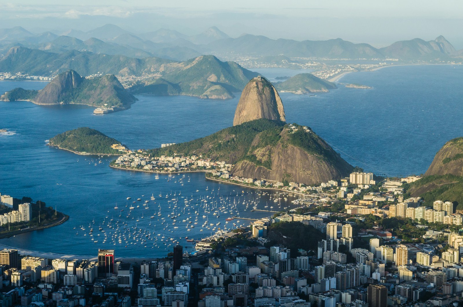 Sugarloaf Mountain and Guanabara Bay in Rio de Janeiro